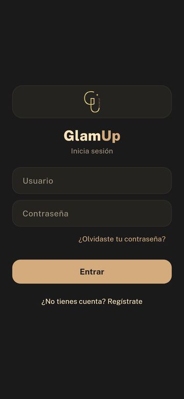 Pantalla de entrada de la app